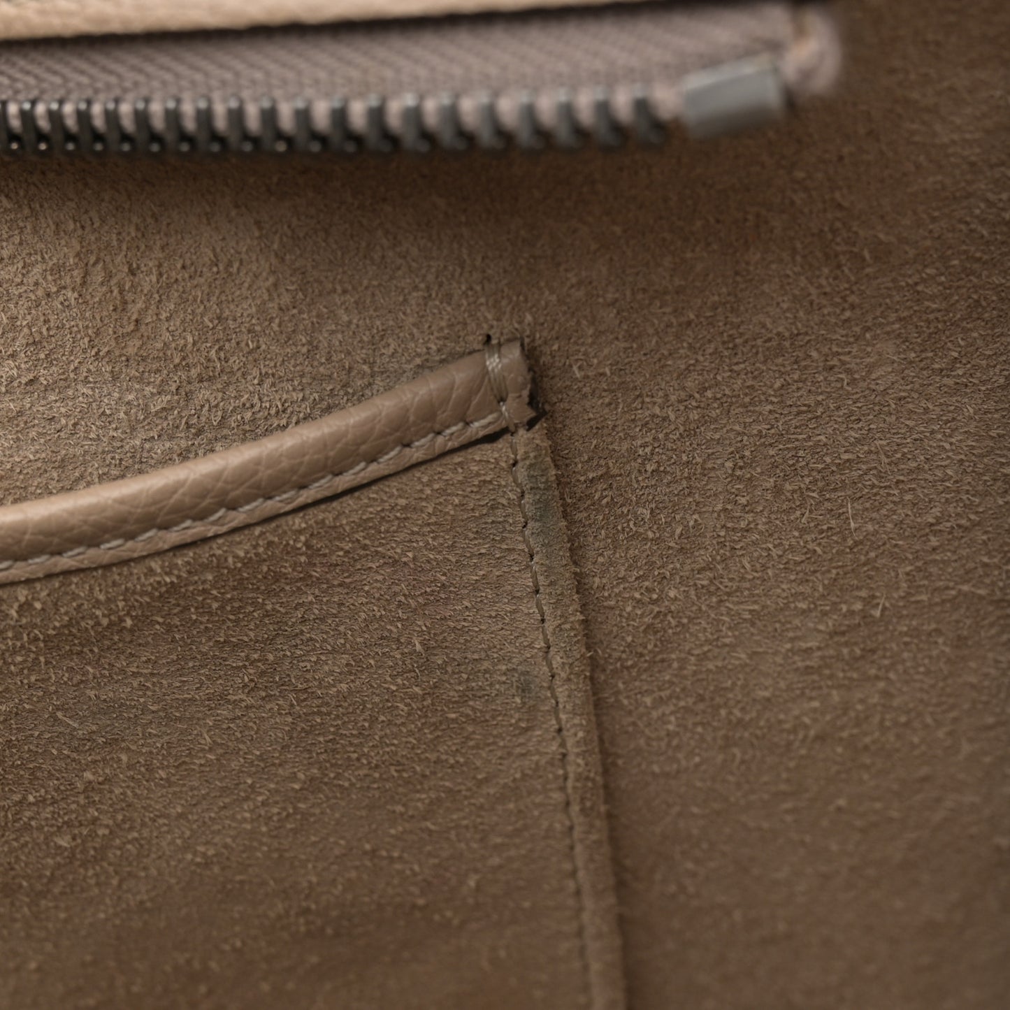 Drummed Calfskin Mini Luggage Dune