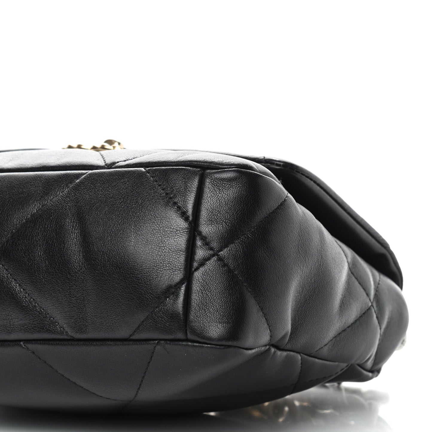 Lambskin Quilted Medium Chanel 19 Flap Black