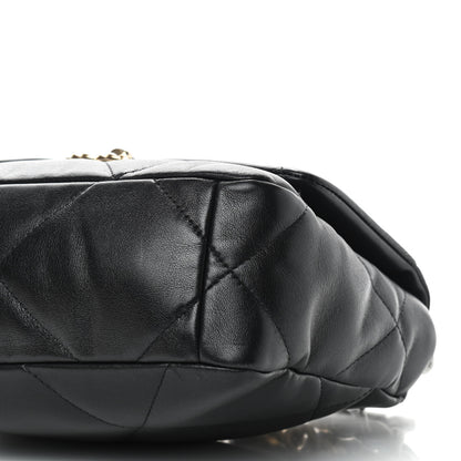 Chanel Lambskin Quilted Medium Chanel 19 Flap Black 7 of 9