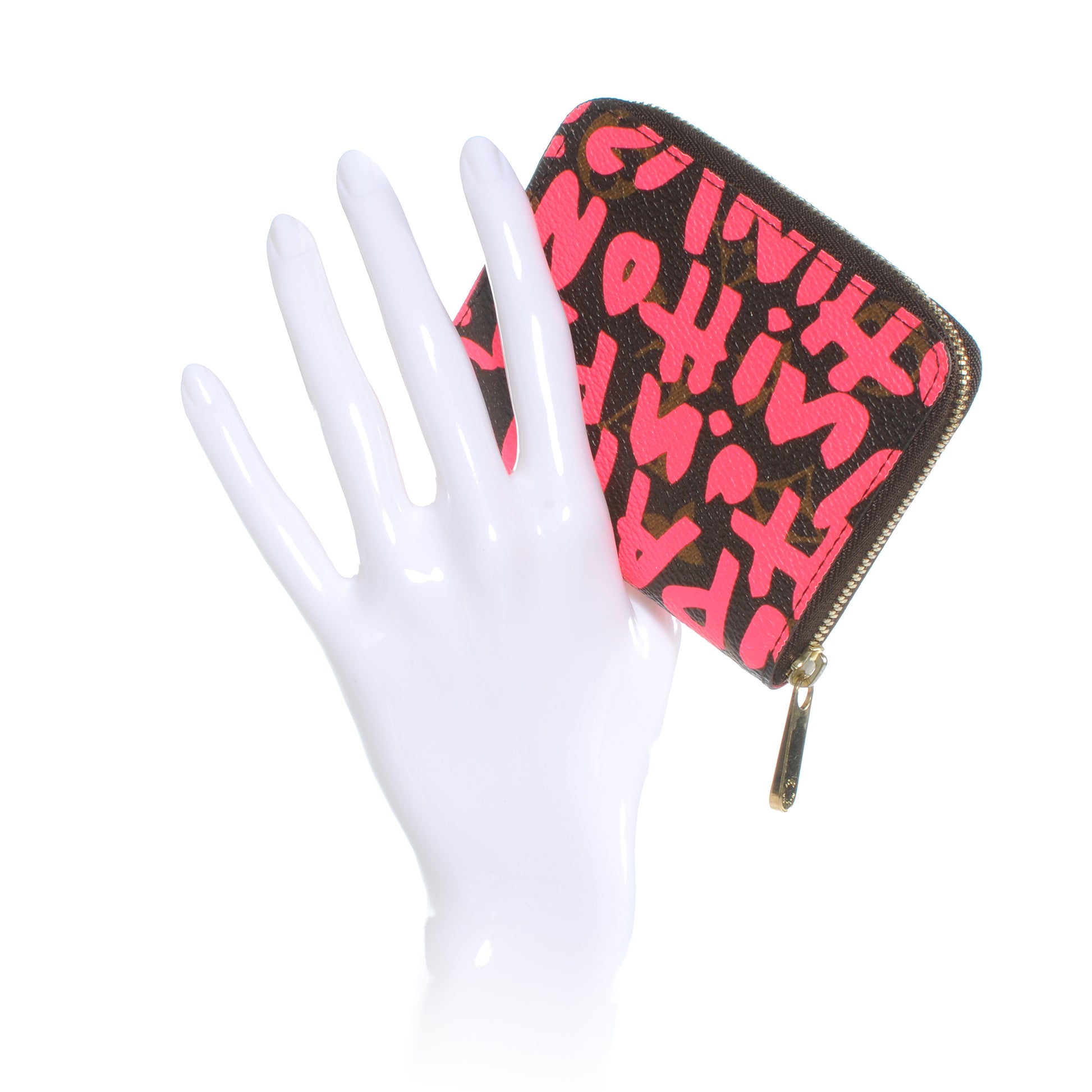 Louis Vuitton Monogram Graffiti Zippy Coin Purse Fuchsia 3 of 6