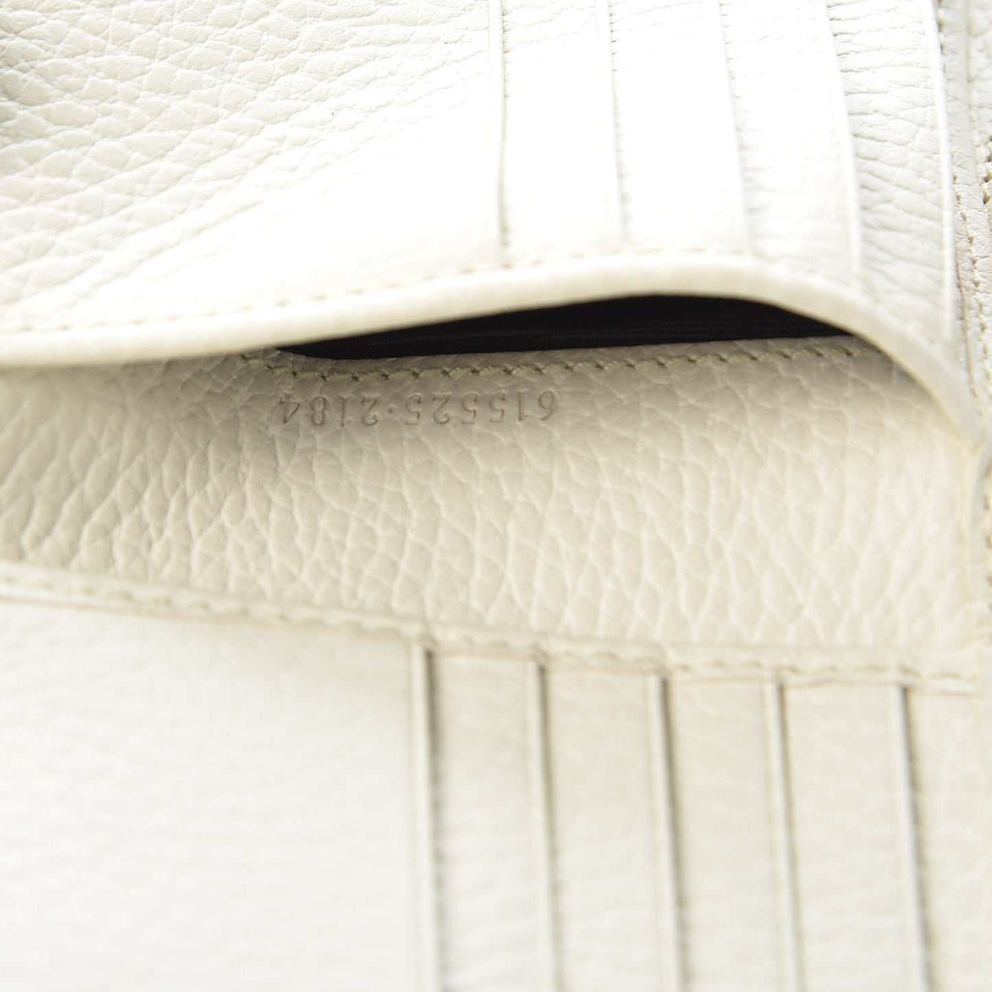 Dollar Calfskin Interlocking G French Wallet Ivoire