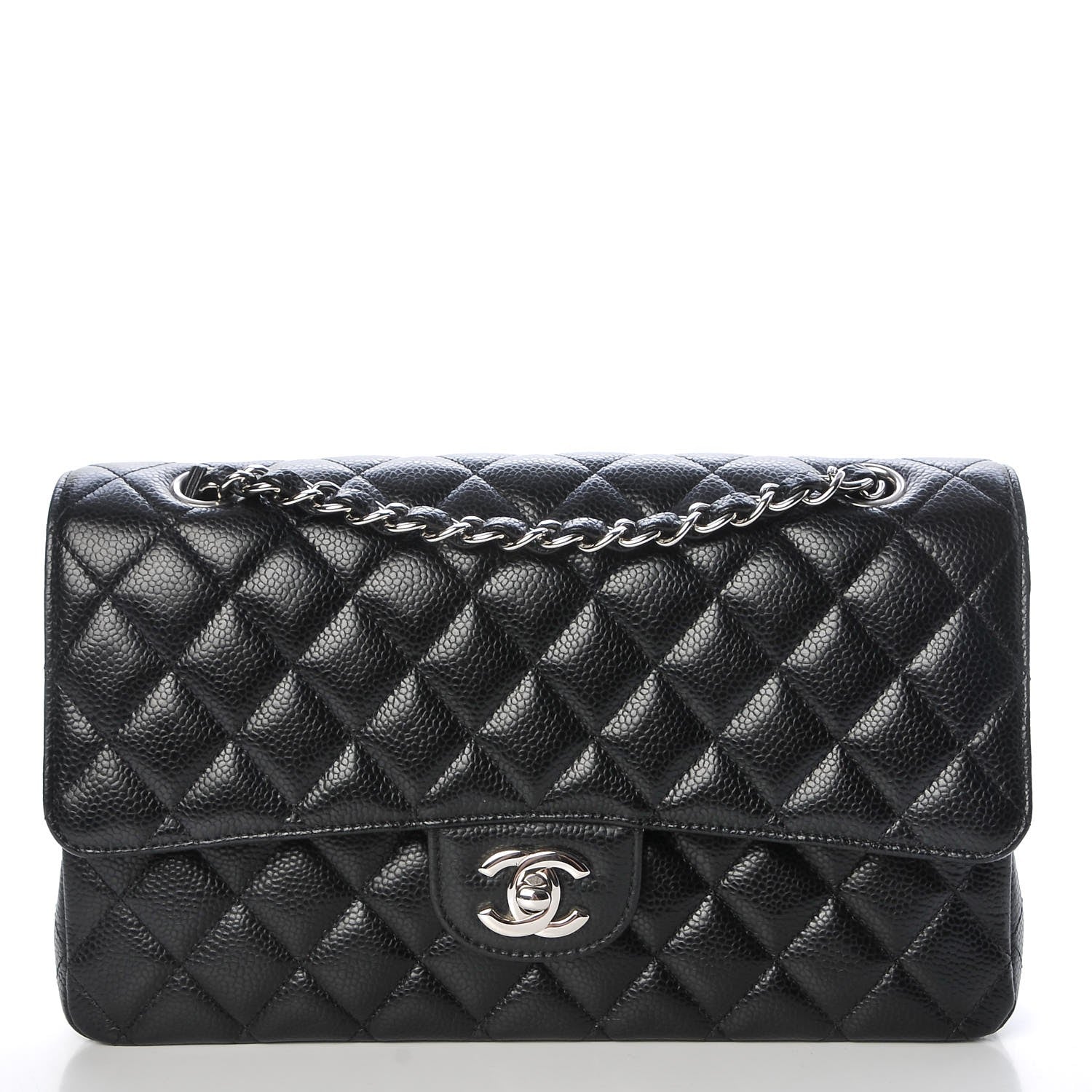 Chanel Caviar Quilted Medium Double Flap Black 1 of 8