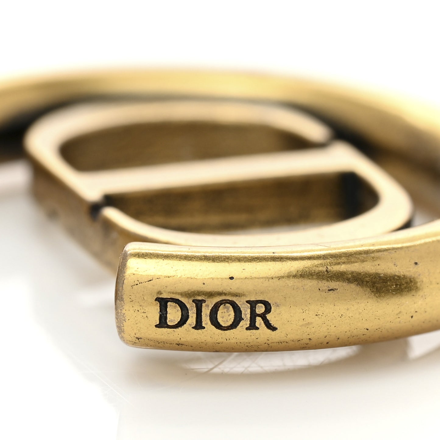 Metal 30 Montaigne Hoop Earrings Aged Gold