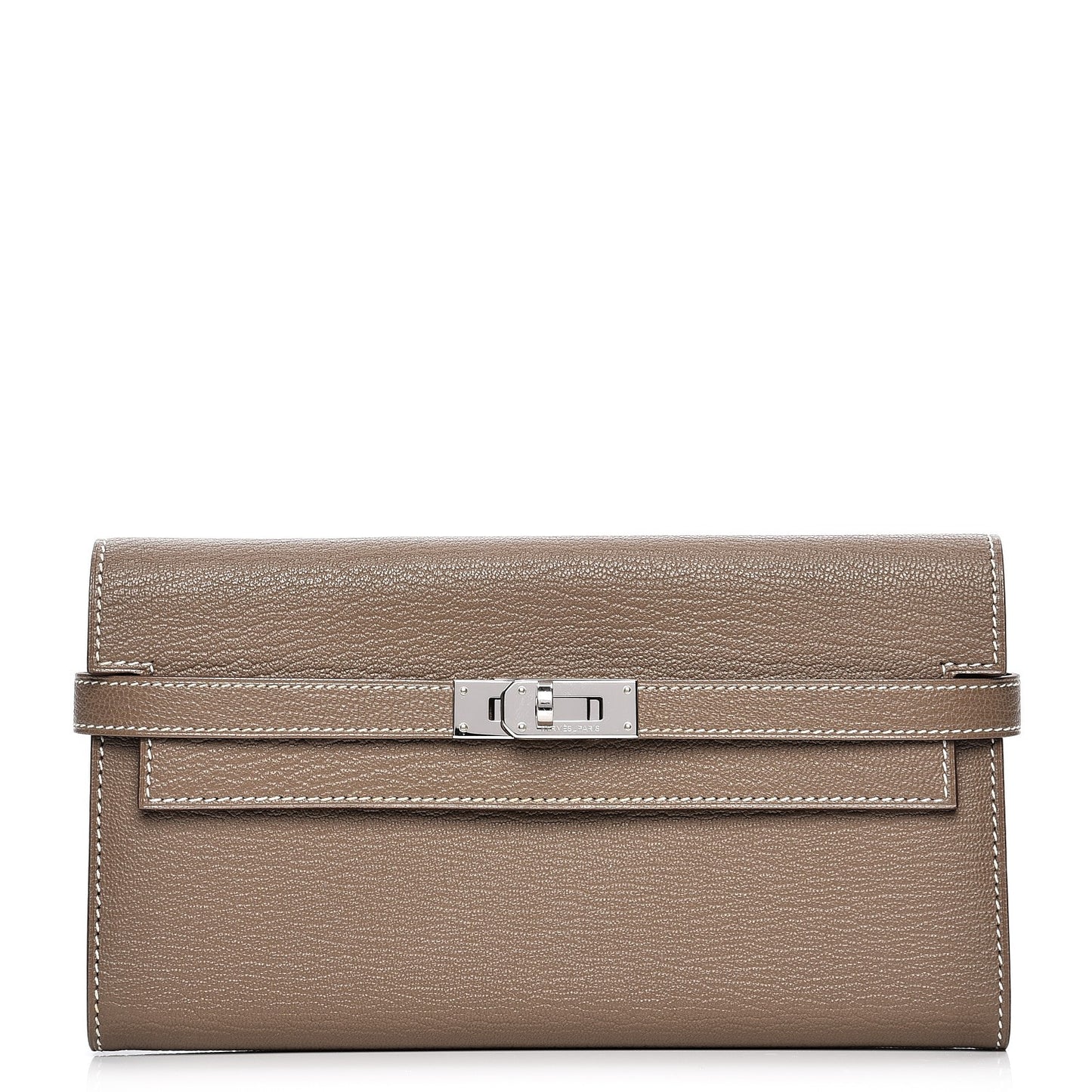 Chevre Mysore Kelly Longue Wallet Etoupe