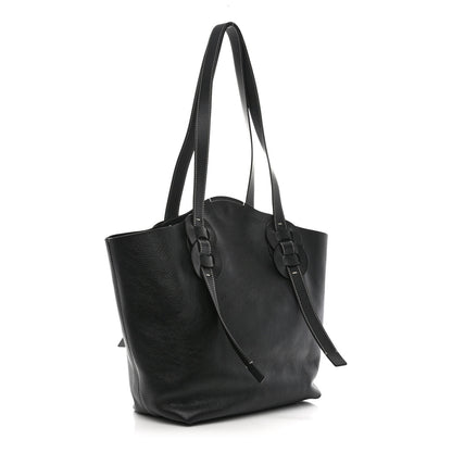 Chloe Small Grain Smooth Calfskin Medium Darryl Tote Black 3 of 13