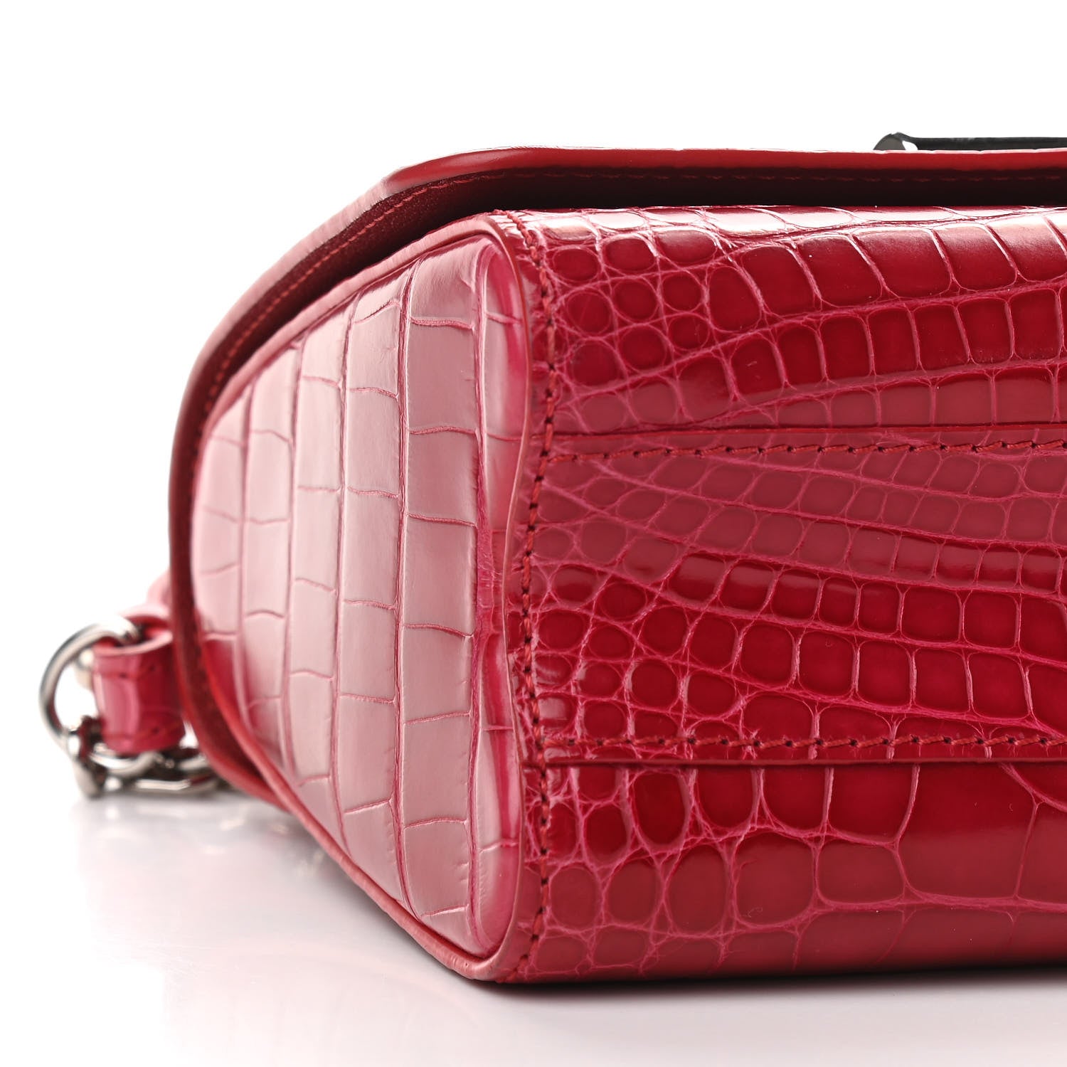Louis Vuitton Crocodile Twist Shoulder Bag PM Rubis 7 of 10