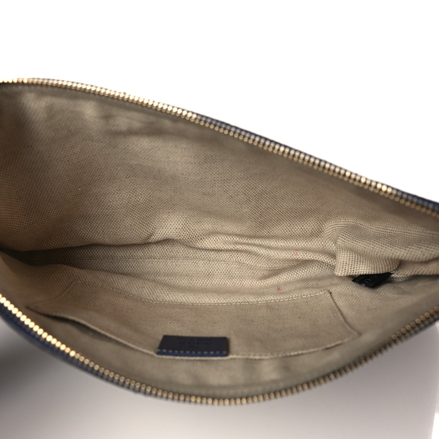 Gucci Snakeskin Tassel Clutch Blue Yellow 5 of 10