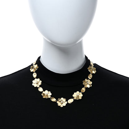 Marco Bicego 18K Yellow Gold Diamond Petali Collar Necklace 2 of 4