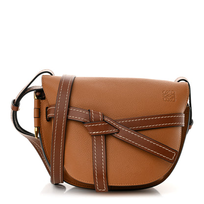 Loewe Grained Calfskin Small Gate Crossbody Bag Caramel Pecan 1 of 10