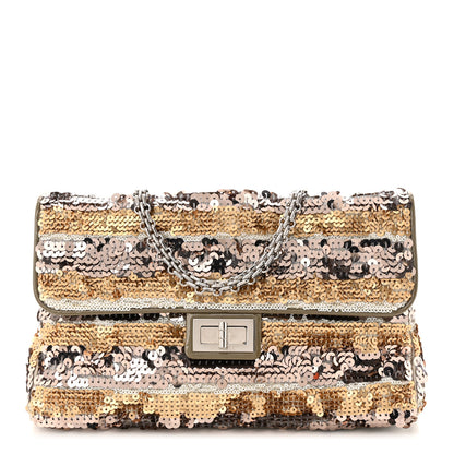 Chanel Sequin Striped Medium Reissue Flap Multicolor 1 of 10