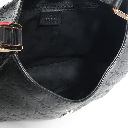 Gucci Guccissima New Ladies Web Medium Hobo Black 5 of 7