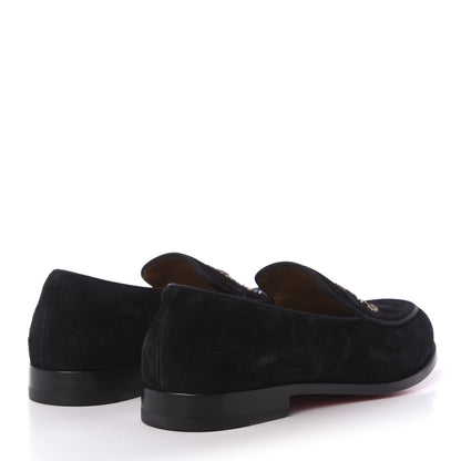 Christian Louboutin Veau Velours Mens Laperouse Flat Loafers 41 Black 4 of 8