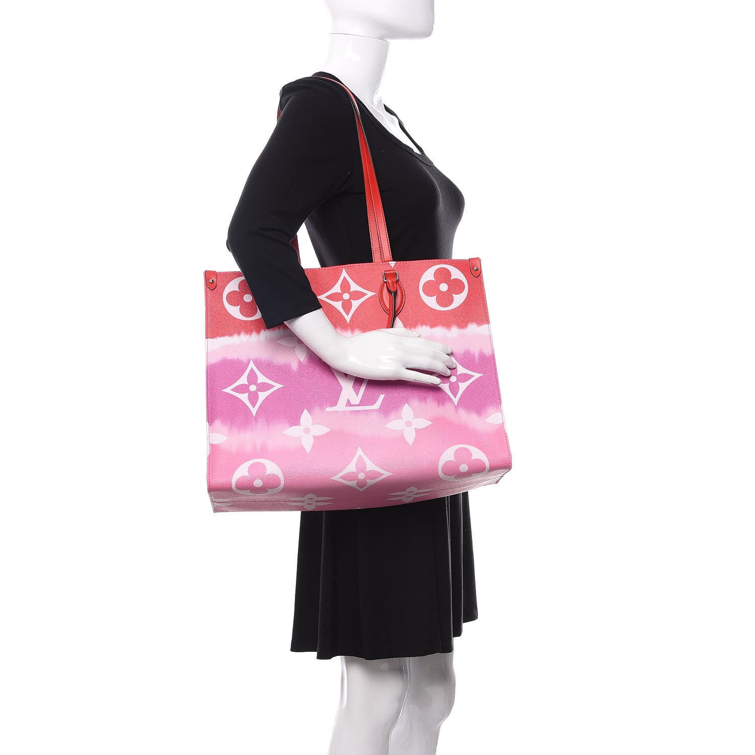 Louis Vuitton Monogram Escale Onthego GM Rouge 3 of 10