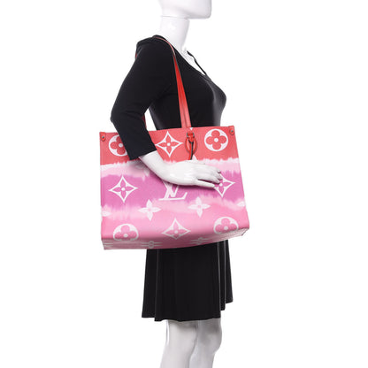 Louis Vuitton Monogram Escale Onthego GM Rouge 3 of 10