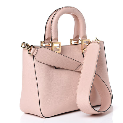 Fendi Cuoio Romano Selleria Small FF Tote Cipria 2 of 11