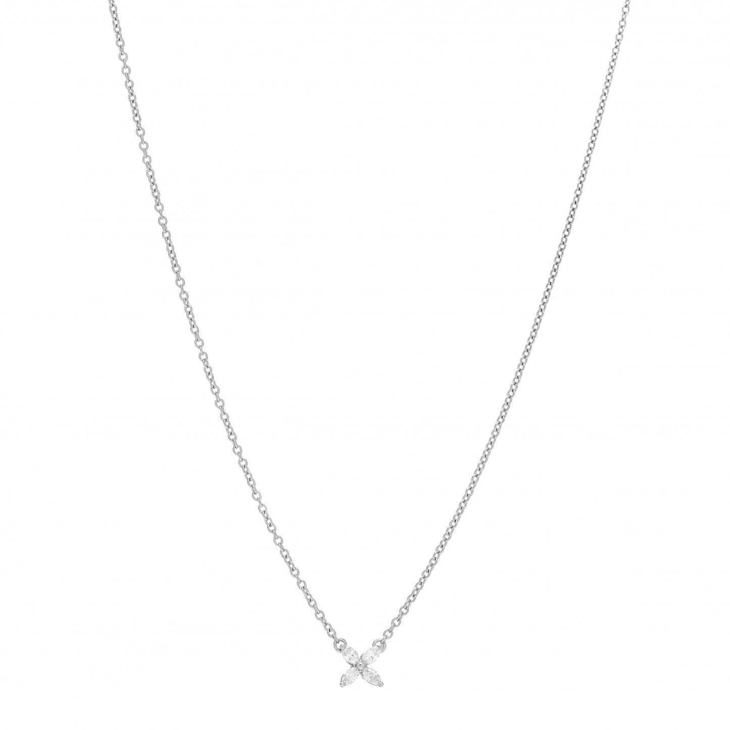 Platinum Diamond Mini Victoria Necklace