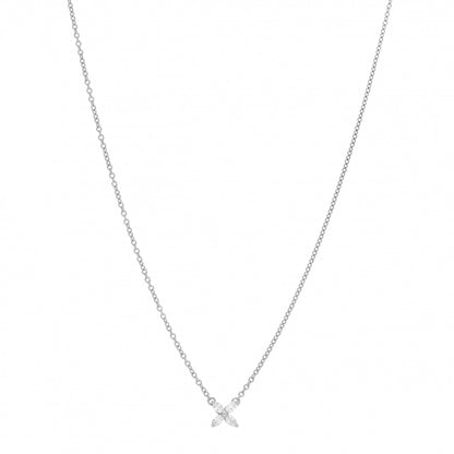 Tiffany Platinum Diamond Mini Victoria Necklace 1 of 5