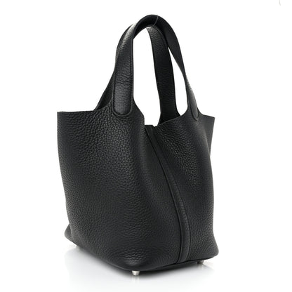 Hermes Taurillon Clemence Picotin Lock 18 PM Black 3 of 10