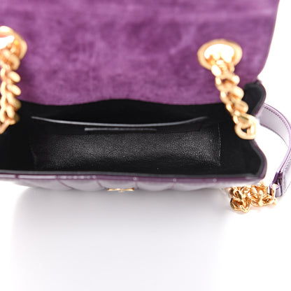 Saint Laurent Patent Matelasse Monogram Small Vicky Chain Bag Prunia 4 of 10
