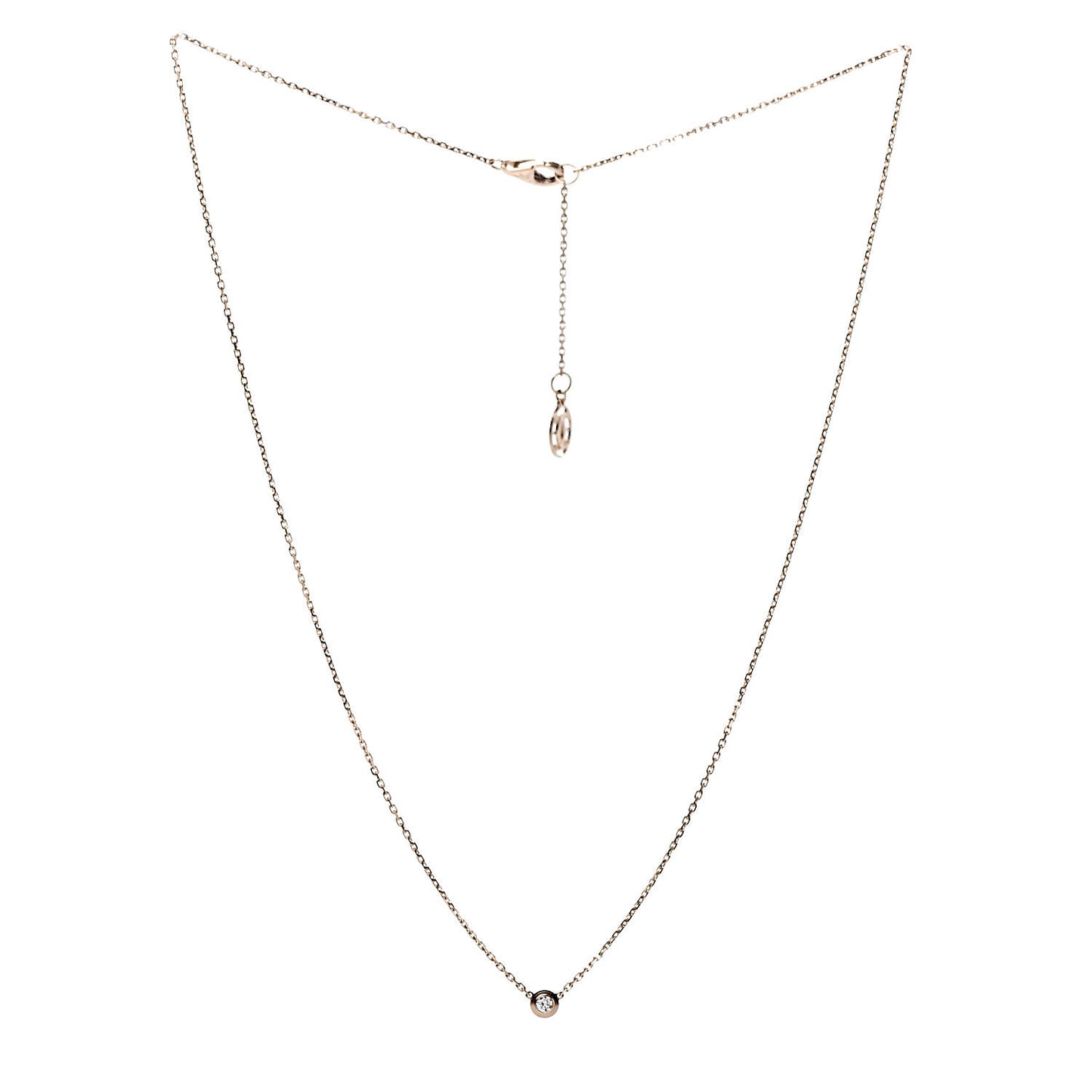 18K Pink Gold Diamond XS D'Amour Pendant Necklace