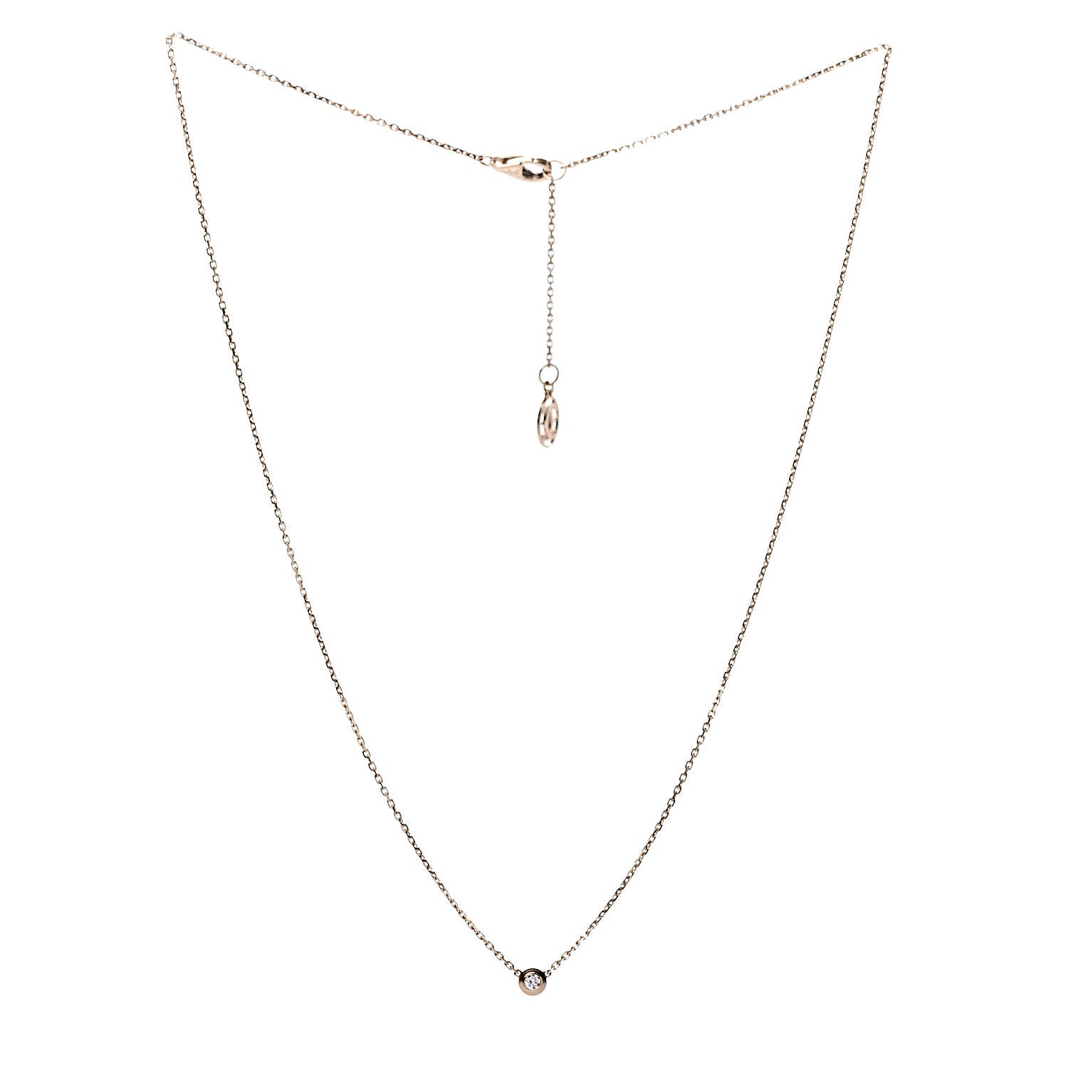 Cartier 18K Pink Gold Diamond XS D'Amour Pendant Necklace 3 of 6