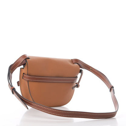 Loewe Grained Calfskin Small Gate Crossbody Bag Caramel Pecan 3 of 11