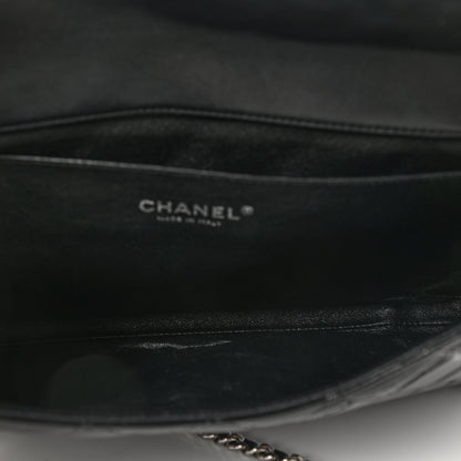 Chanel Patent Quilted Clutch with Chain Flap Black 5 of 9
