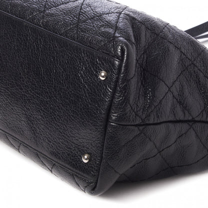 Chanel Glazed Calfskin Large On The Road Tote Black 4 of 9