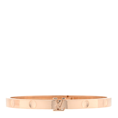 Louis Vuitton 18K Yellow Gold Empreinte Bangle Bracelet 16 1 of 3