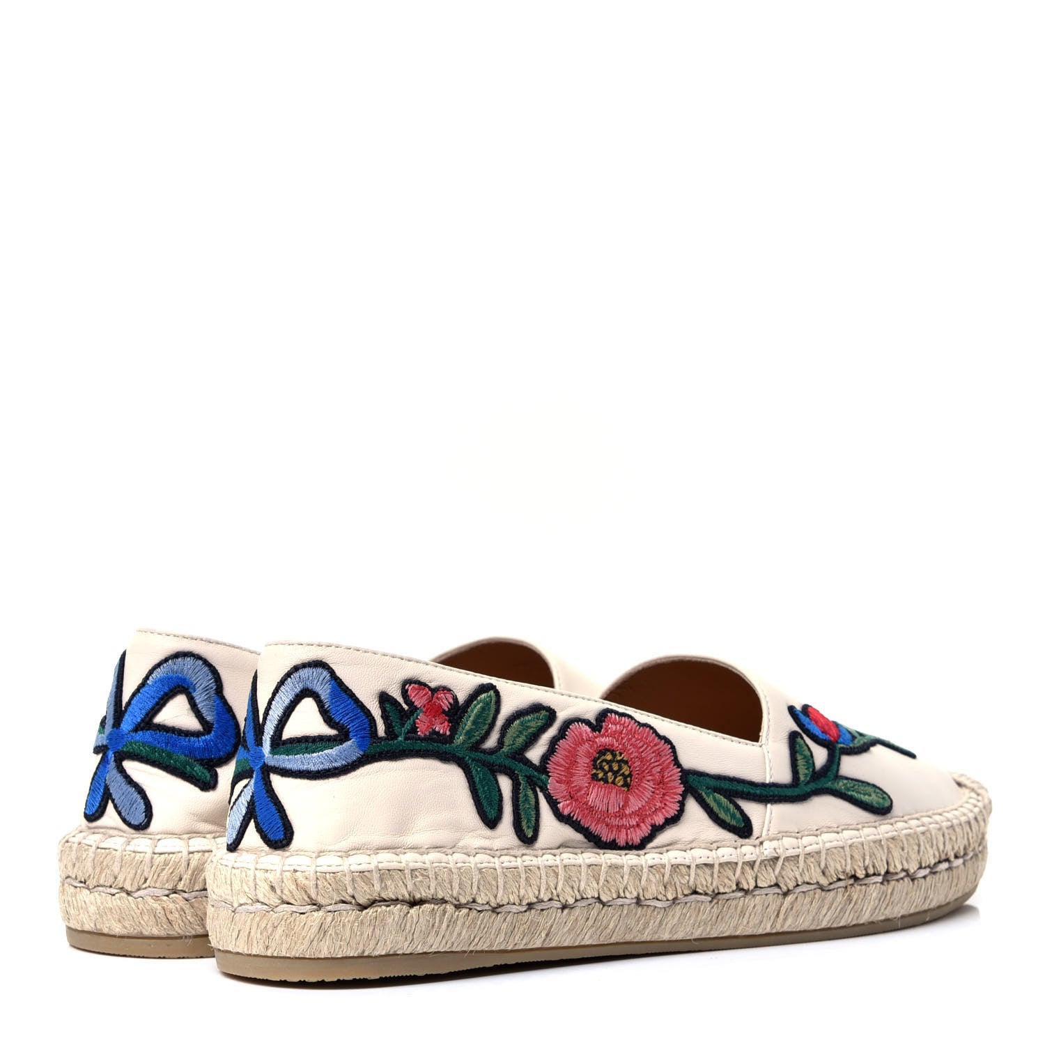 Gucci Nappa Ophelia Espadrilles 37 Mystic White 3 of 10