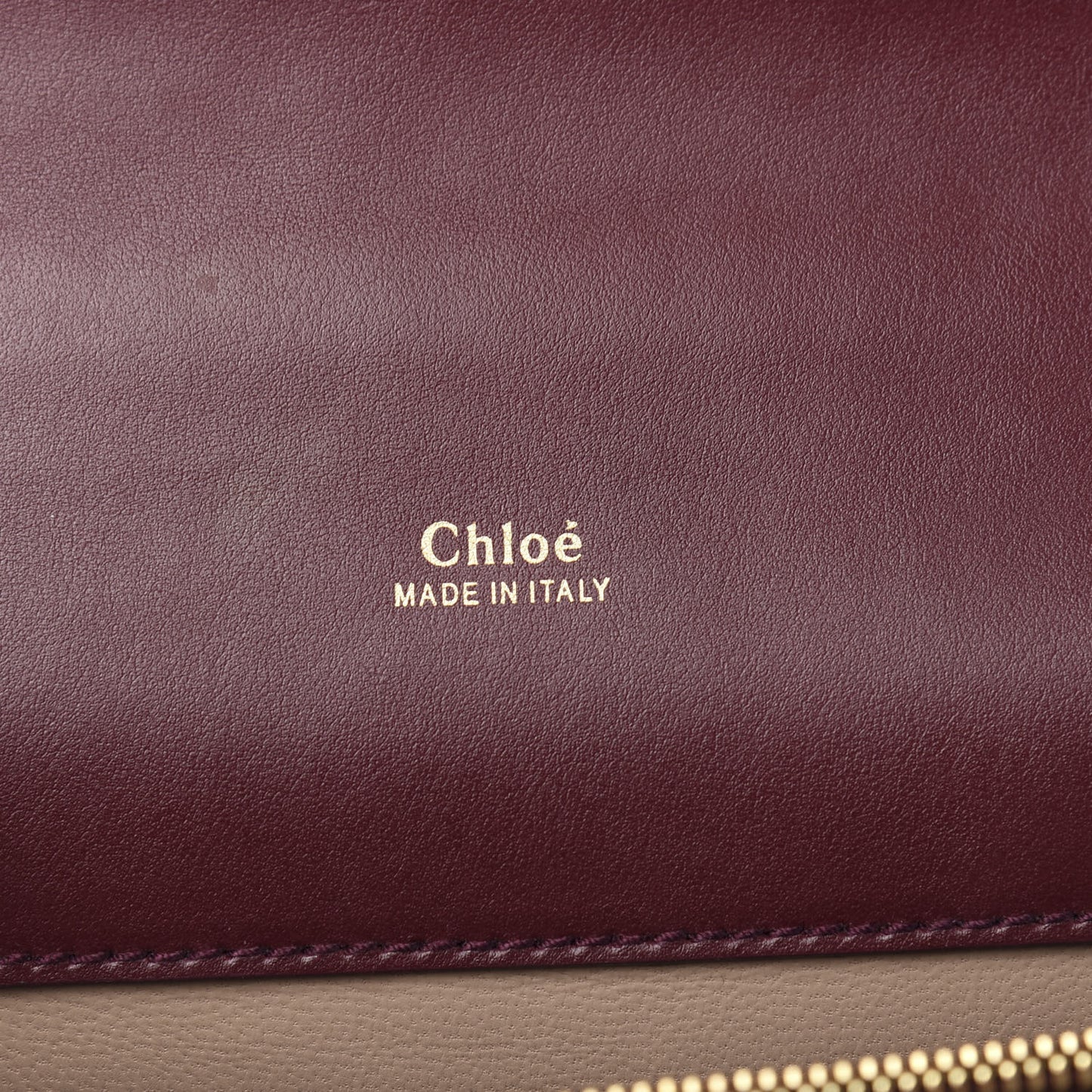 Shiny Goatskin Calfskin Aby Chain Shoulder Bag Burnt Mahogany