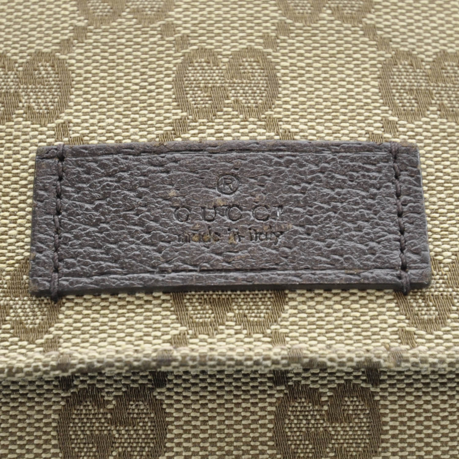 Gucci Monogram Small Flap Messenger Bag Beige Dark Brown 7 of 12