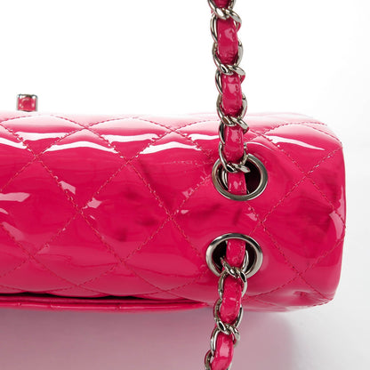 Chanel Patent Quilted Medium Double Flap Fuchsia 5 of 10