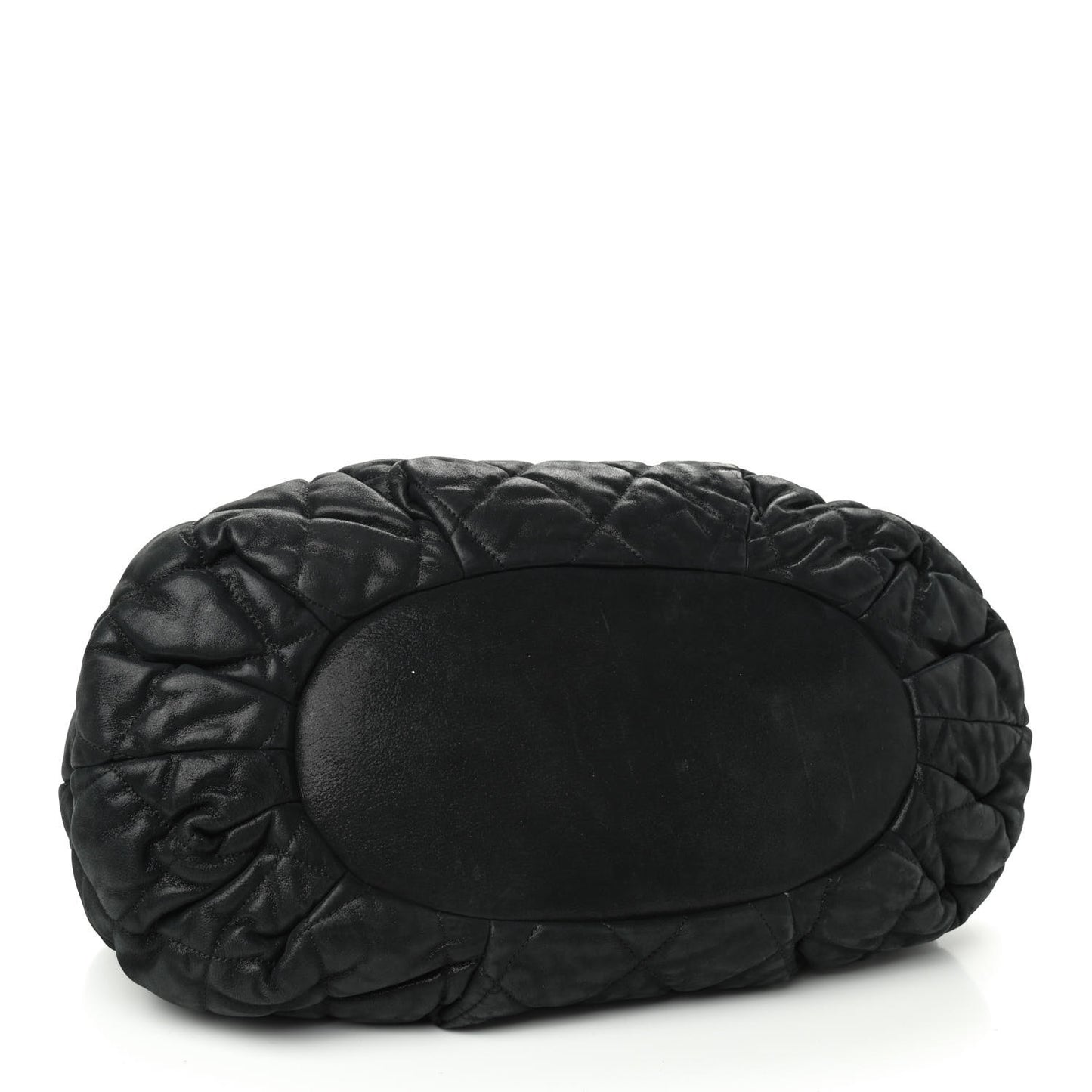 Iridescent Calfskin Quilted Large In The Mix Tote Black