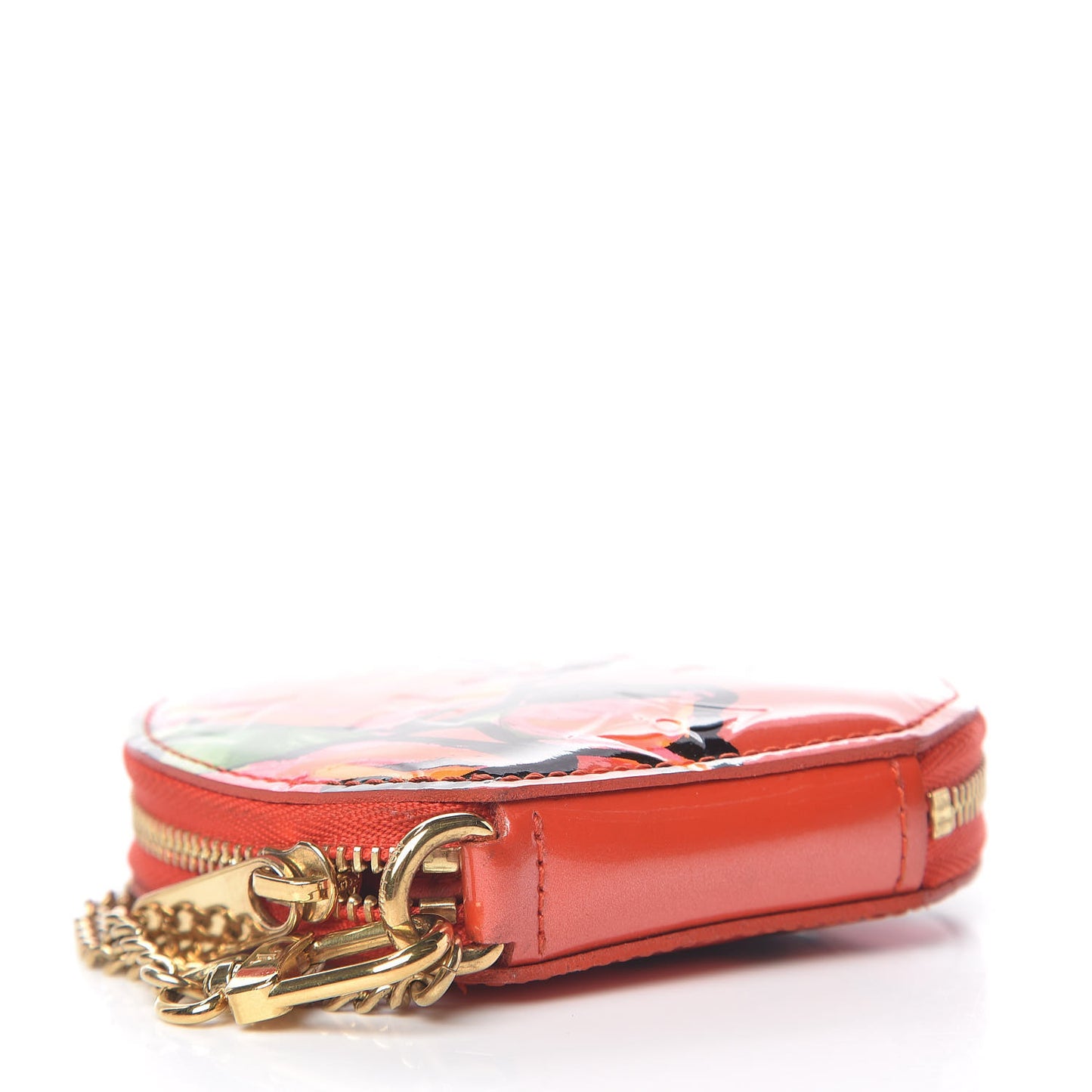 Vernis Roses Chapeau Coin Purse Orange Sunset