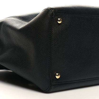 Chanel Calfskin Cerf Executive Shopper Tote Black 11 of 12