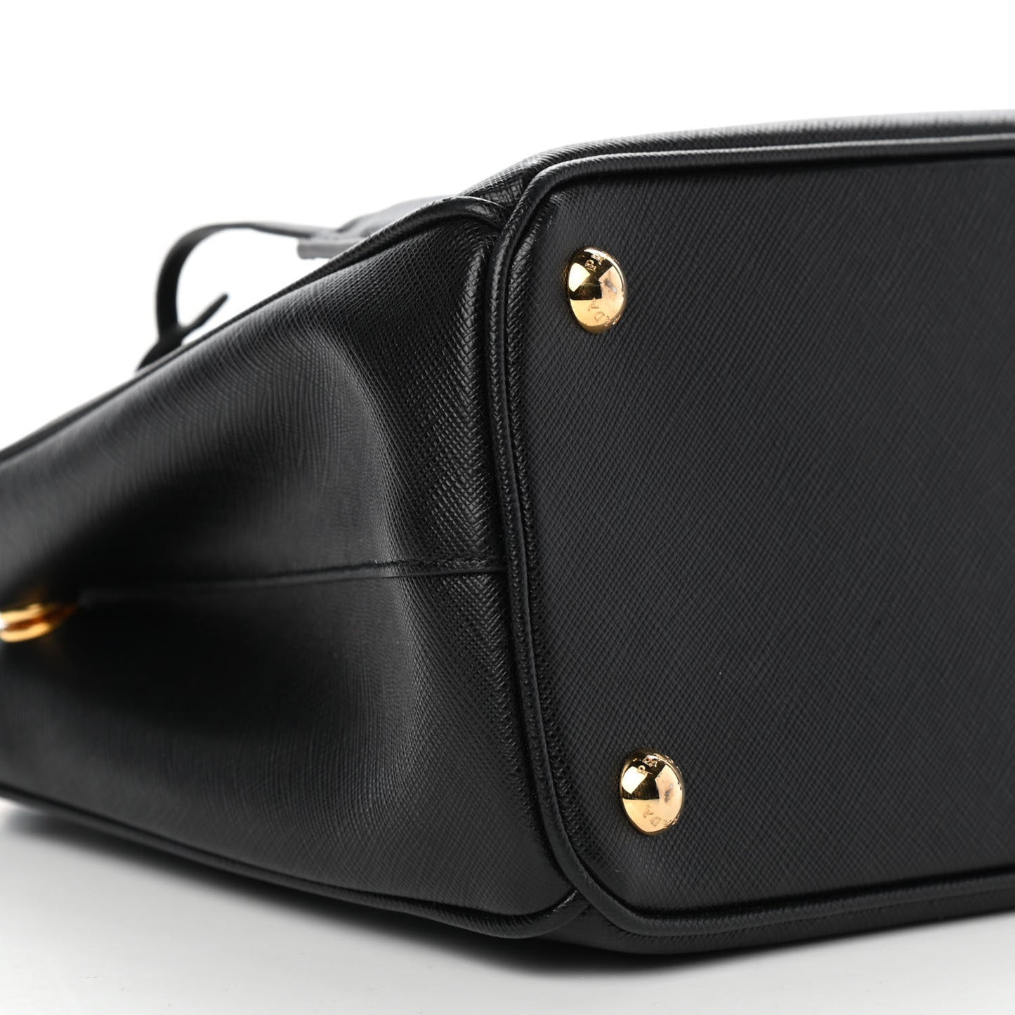 Saffiano Small Galleria Double Zip Tote Black
