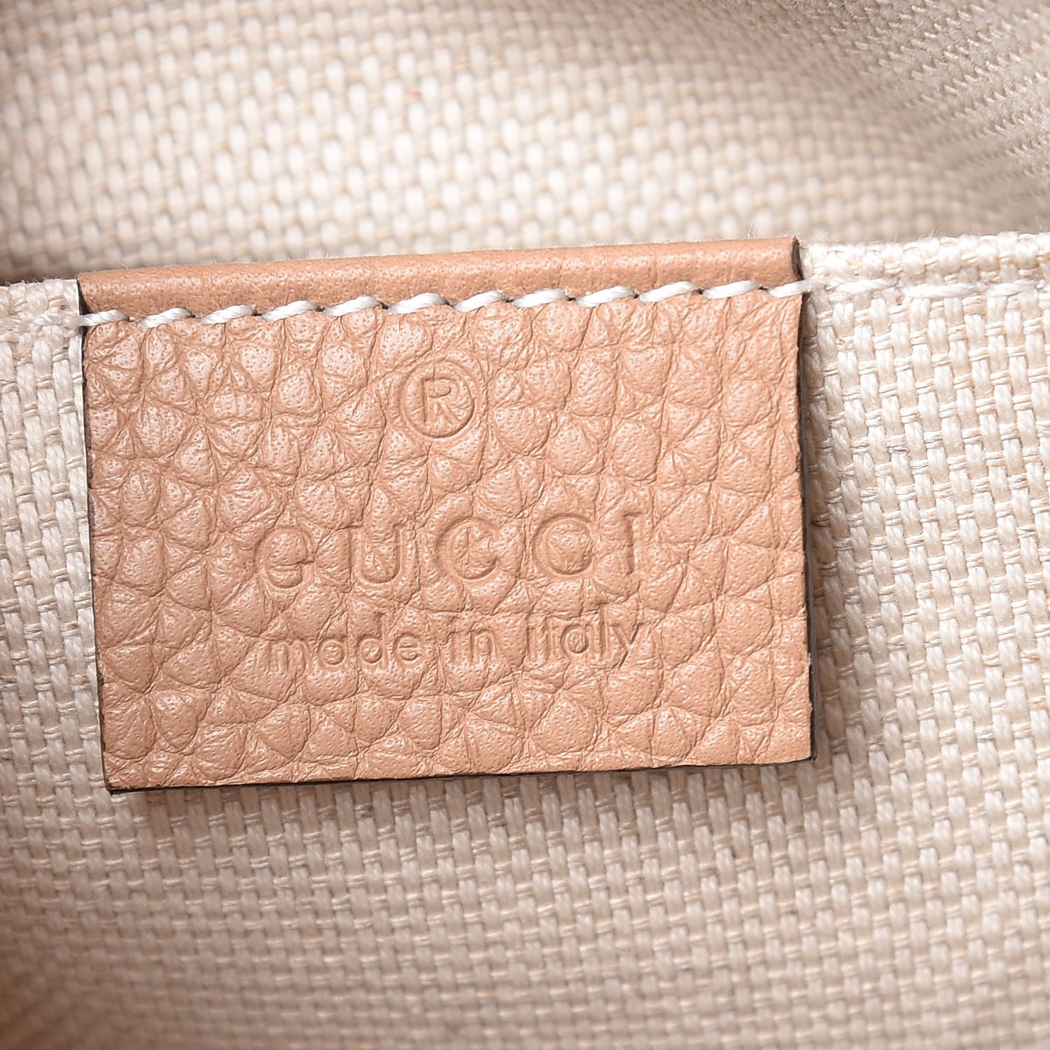 Gucci Pebbled Calfskin Small Soho Disco Bag Camelia 6 of 9