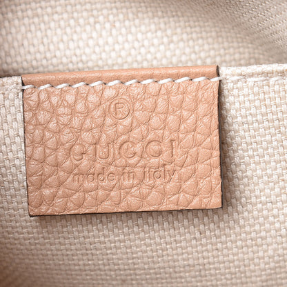 Gucci Pebbled Calfskin Small Soho Disco Bag Camelia 6 of 9