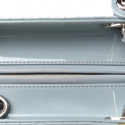 Christian Dior Patent Cannage Medium Lady Dior Light Blue 11 of 12