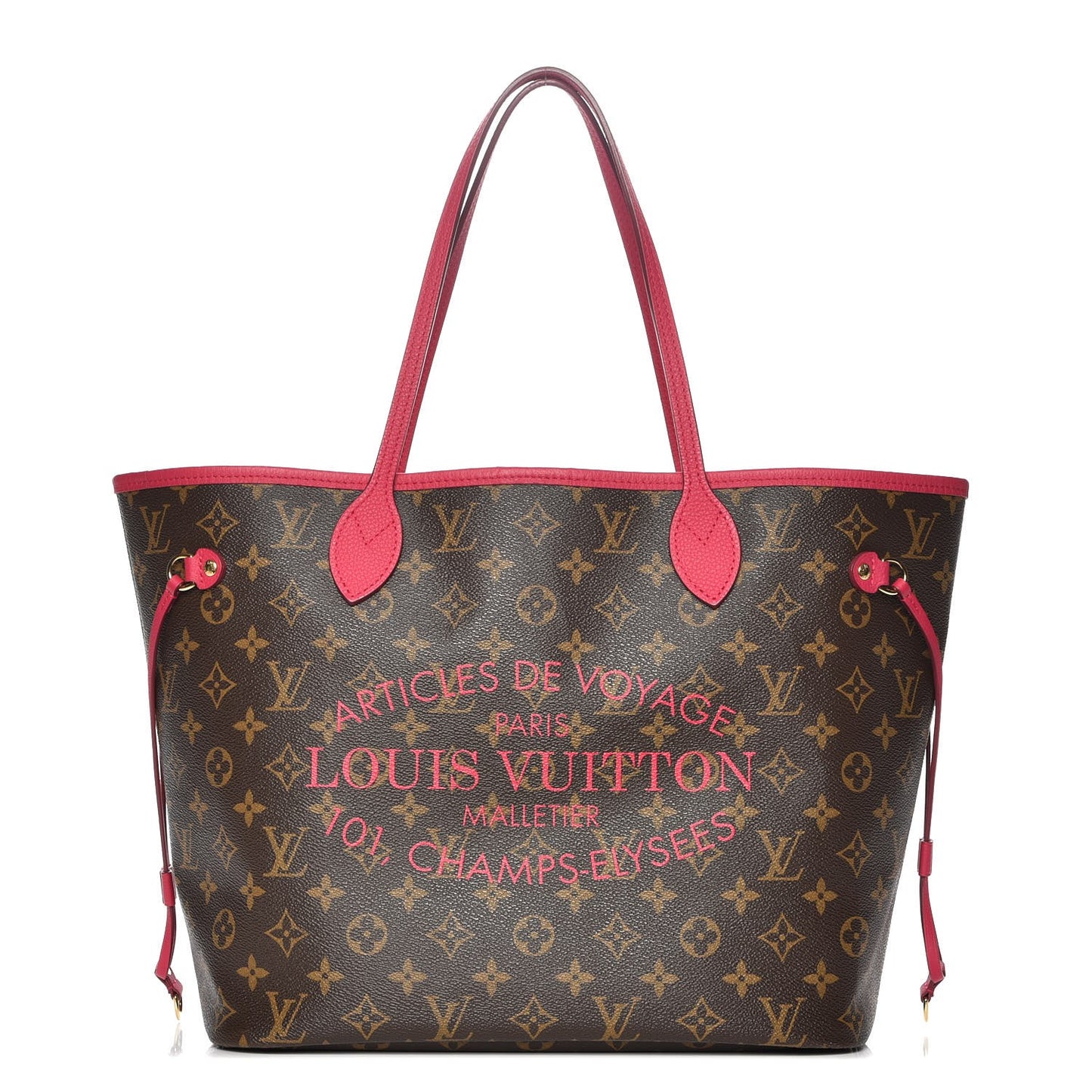 Monogram Articles de Voyage Ikat Neverfull MM Rose Indien