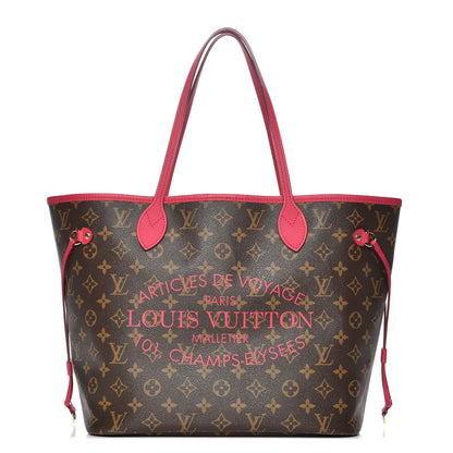 Louis Vuitton Monogram Articles de Voyage Ikat Neverfull MM Rose Indien 1 of 7