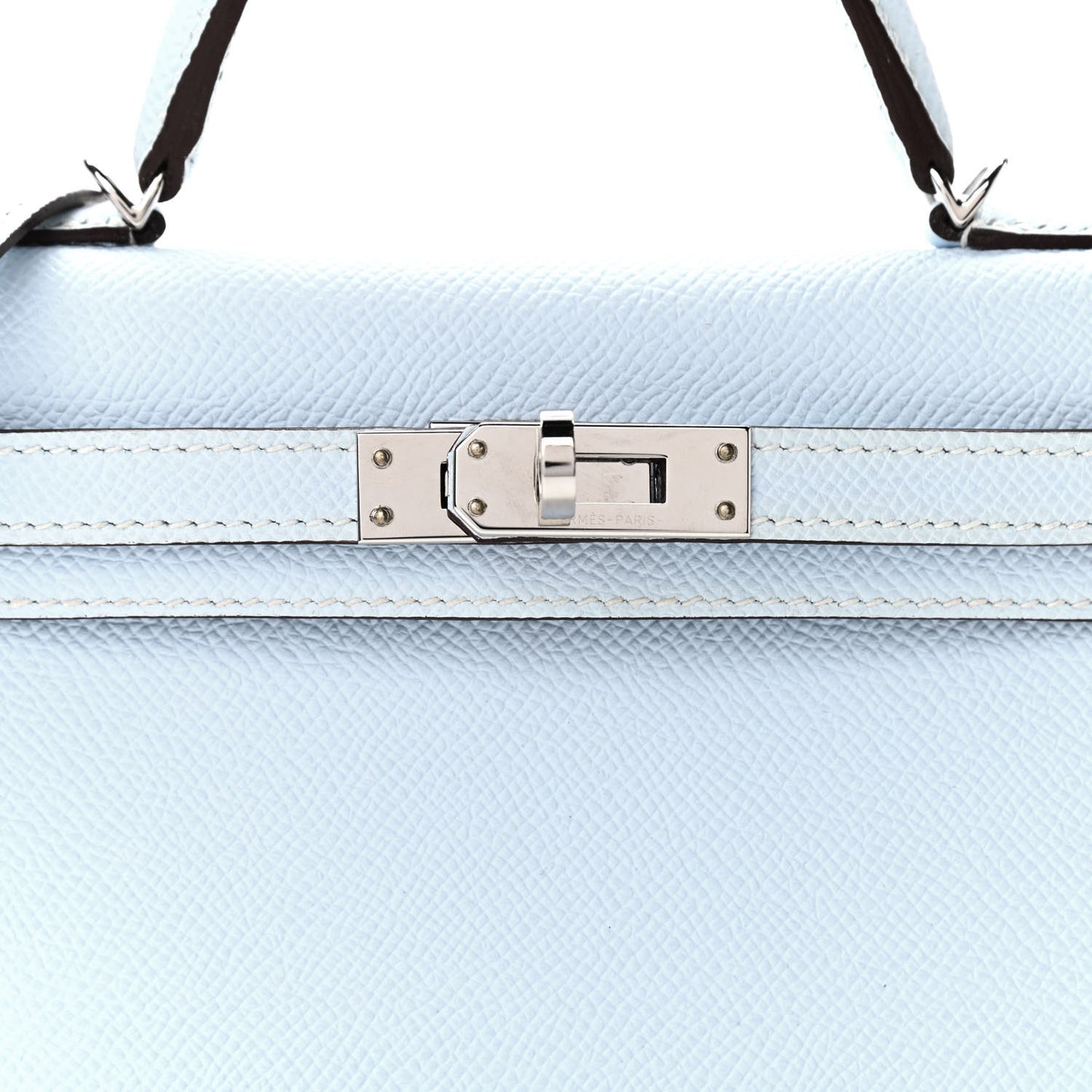 Epsom Mini Kelly Sellier 20 Bleu Brume