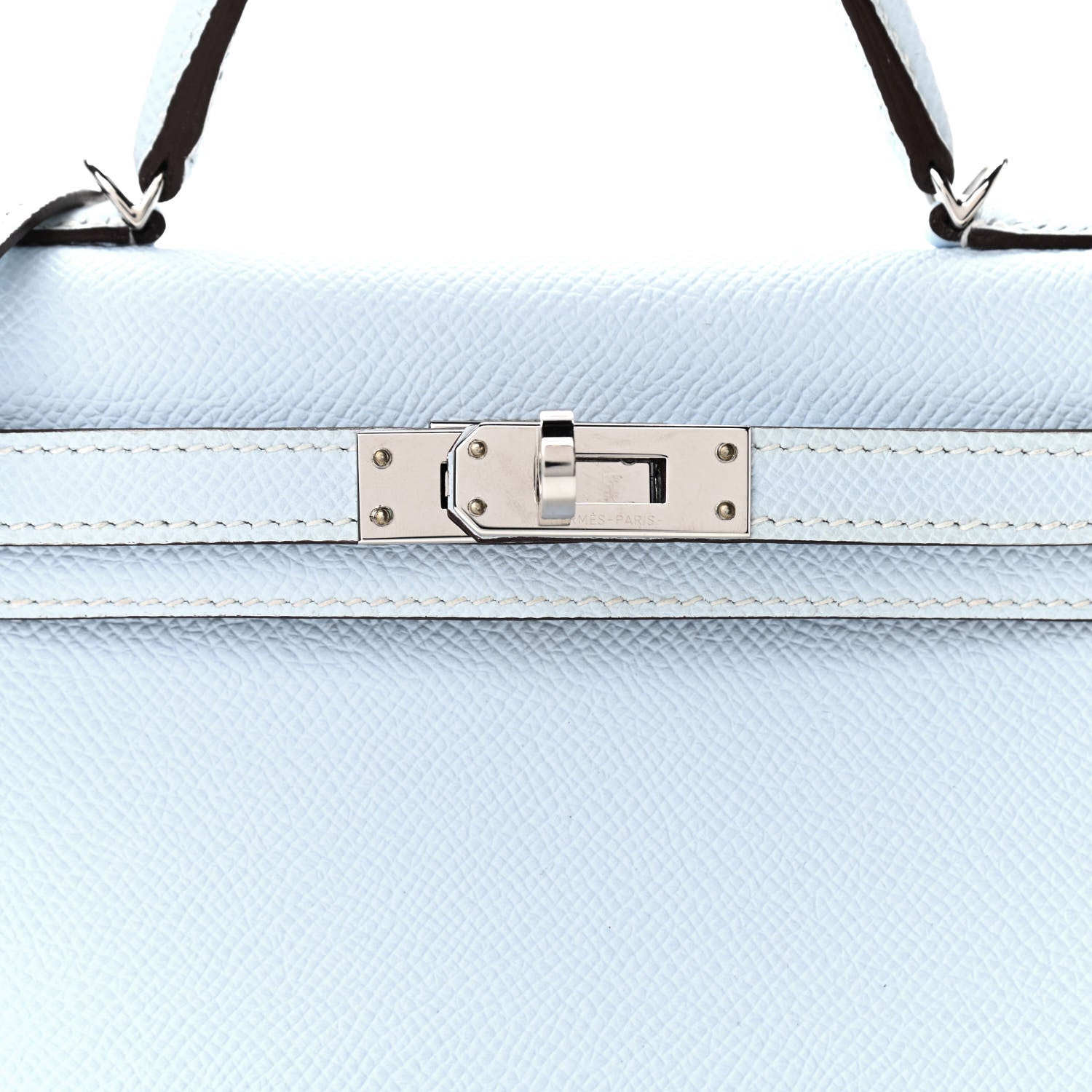 Hermes Epsom Mini Kelly Sellier 20 Bleu Brume 8 of 11