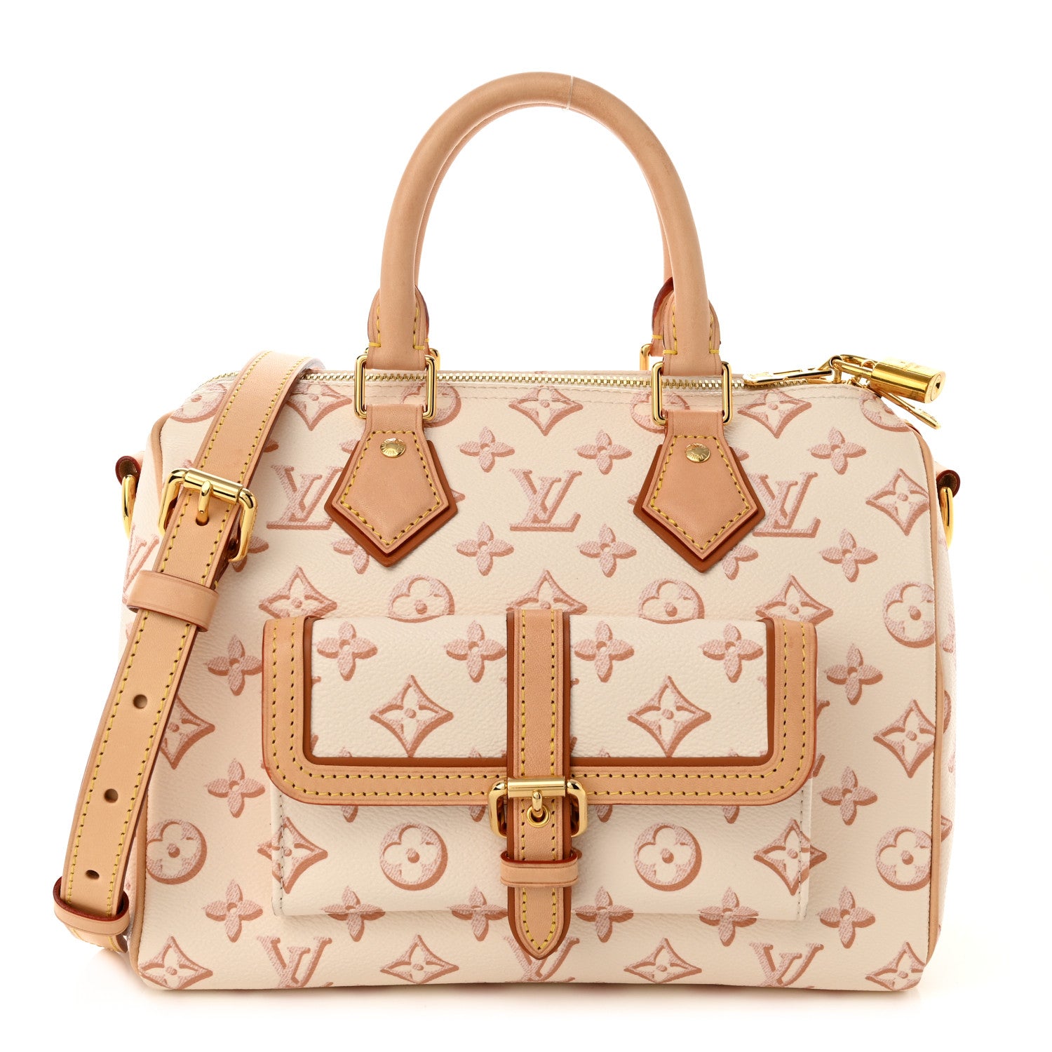 Louis Vuitton Monogram Fall for You Speedy Bandouliere 25 Beige Clair 1 of 9
