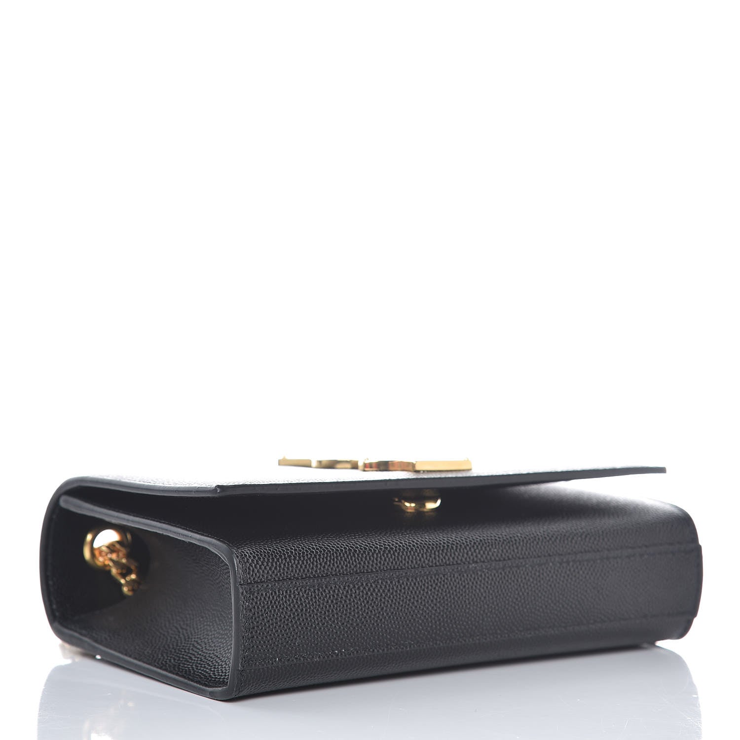 Saint Laurent Grain De Poudre Small Monogram Kate Satchel Black 4 of 10