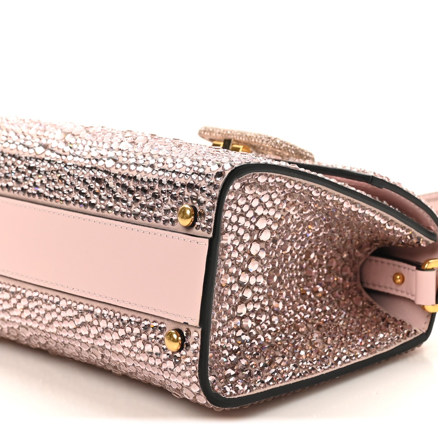 Valentino Garavani Crystal Embroidered Mini Vsling Top Handle Bag