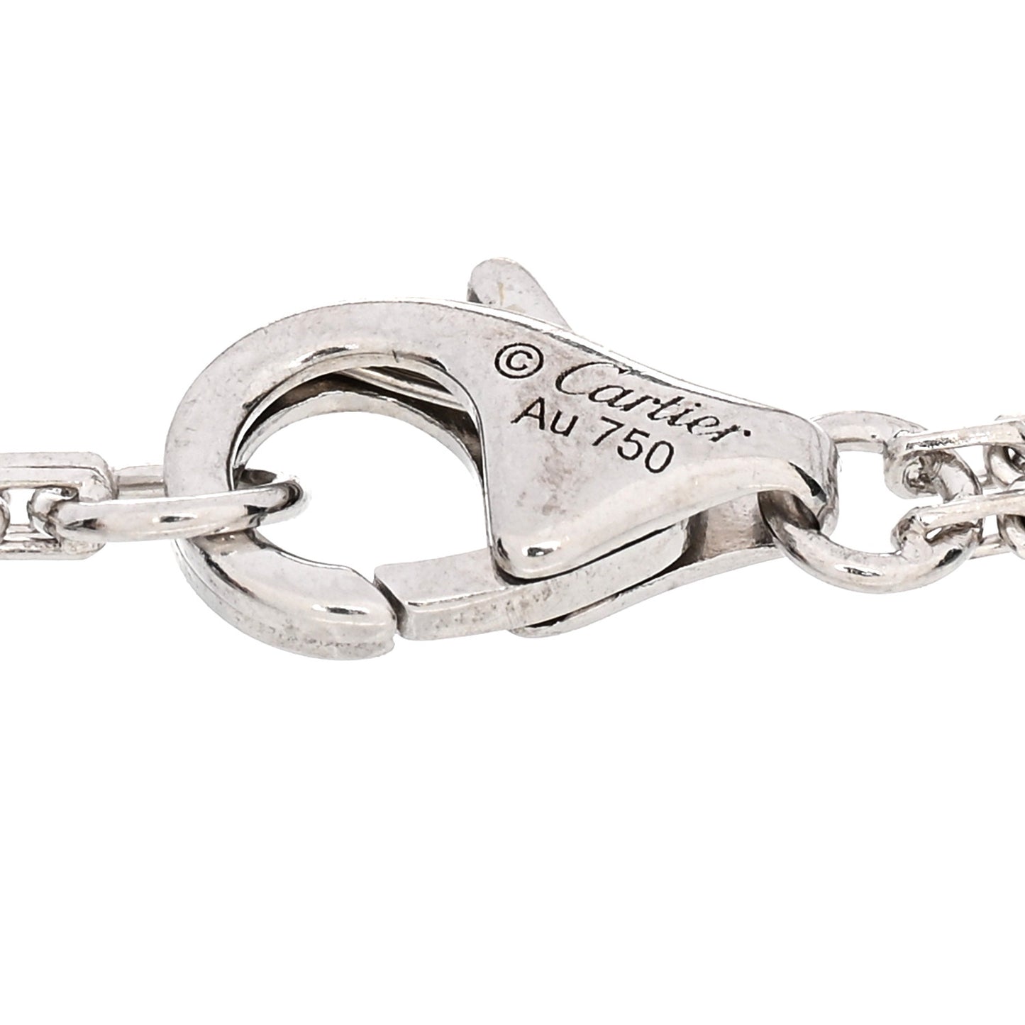 18K White Gold Diamond LOVE Bracelet