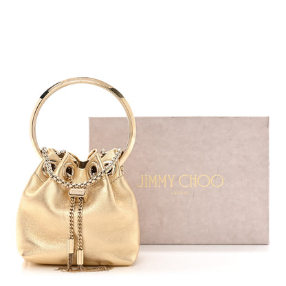Jimmy Choo Metallic Lambskin Micro Bon Bon Bag Gold 10 of 10