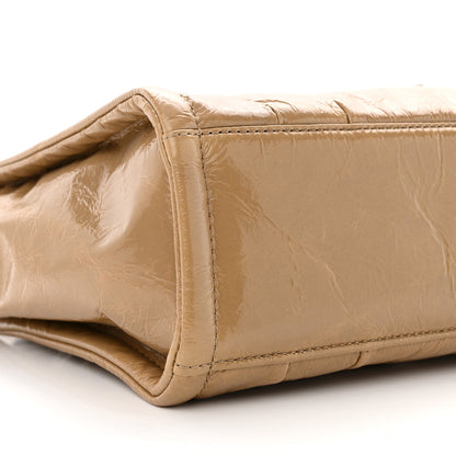 Marc Jacobs Shiny Crinkled Calfskin Mini The Tote Bag Light Brown 9 of 11